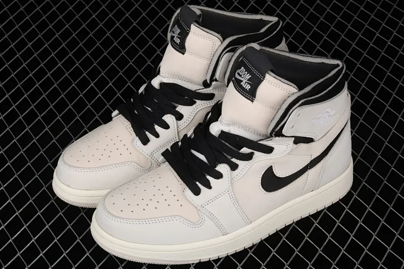 All categories Air Jordan Jordan series basketball shoes Air Jordan 1 High Special offer Air Jordan 1 Zoom Air CMFT "Summit White" AJ1 Joe 1 Pearl milk tea off-white CT0979-100